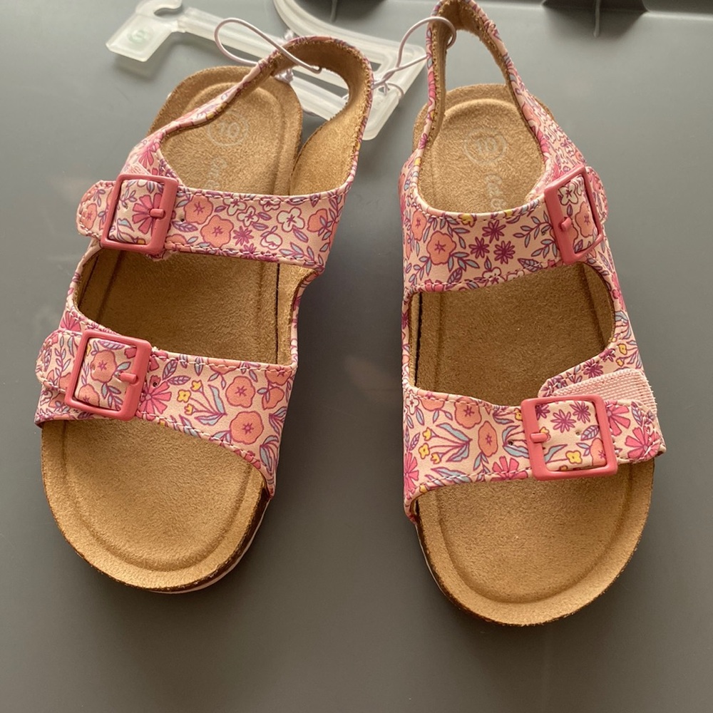 New cat & Jack size 10 sandals for girls toddlers